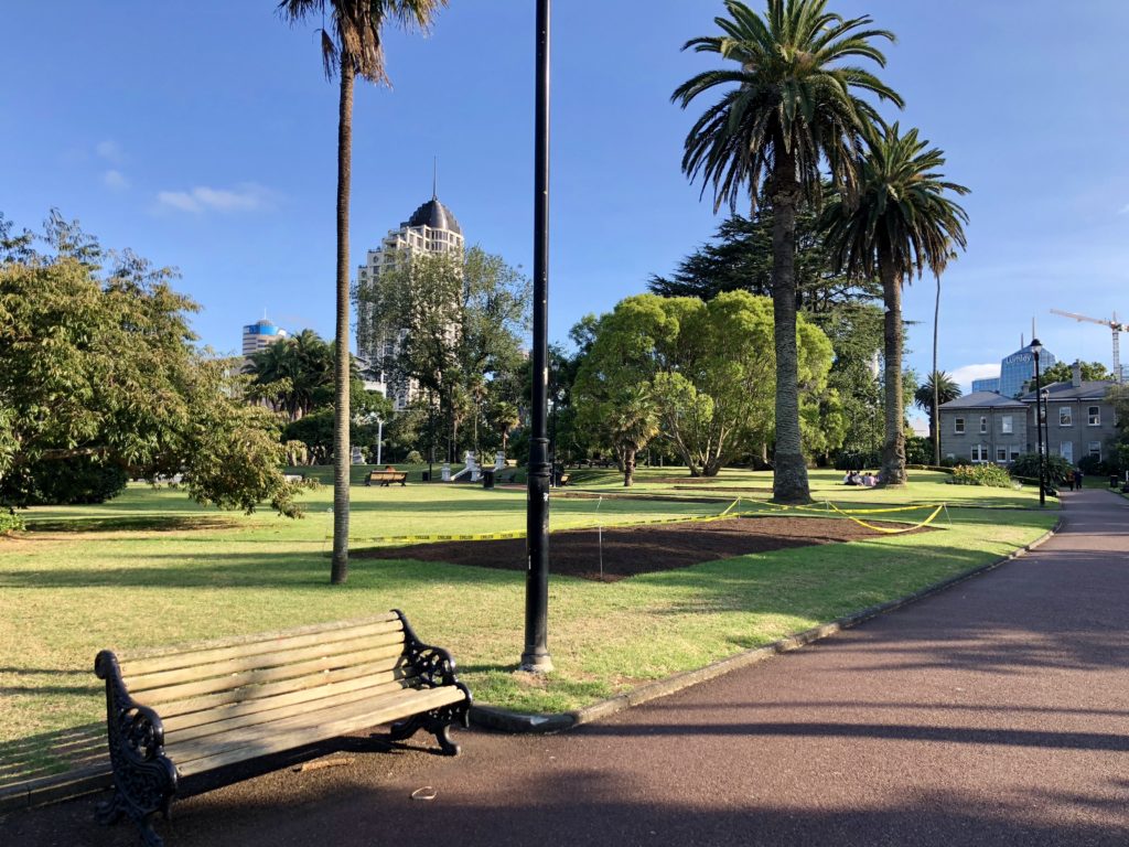 アルバート公園の広場