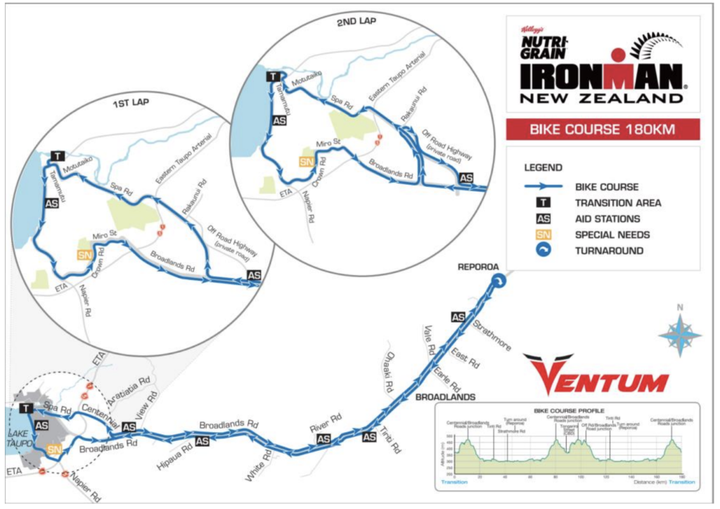 IRONMANニュージーランドのバイクコース